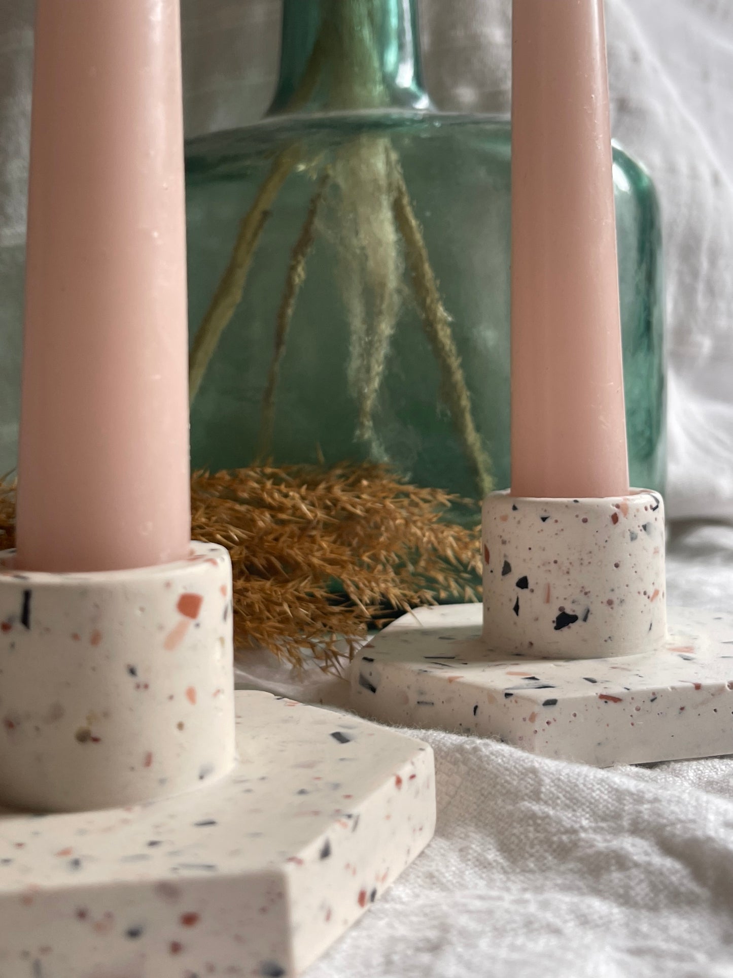 Porte bougie Terrazzo
