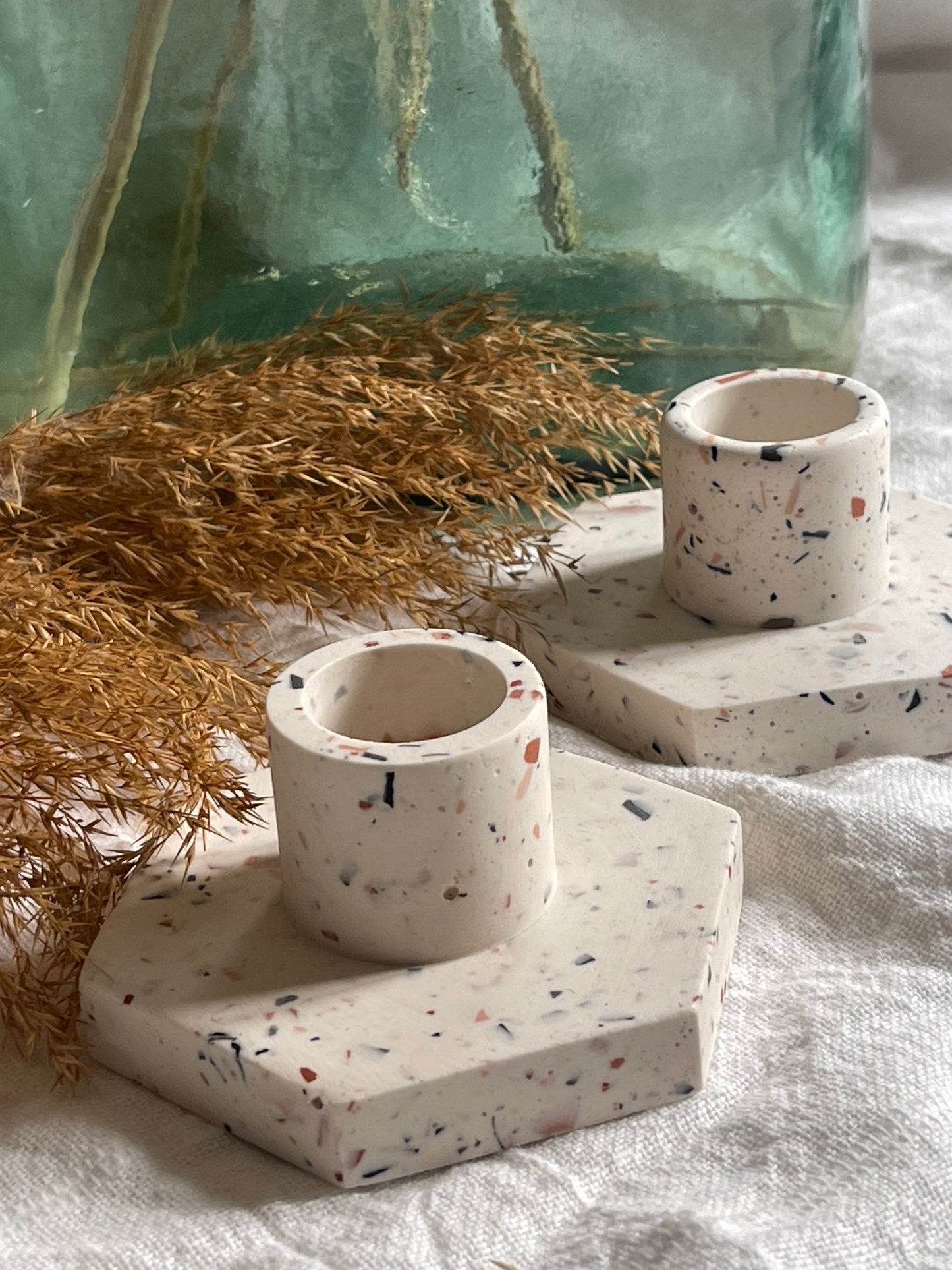 Porte bougie Terrazzo