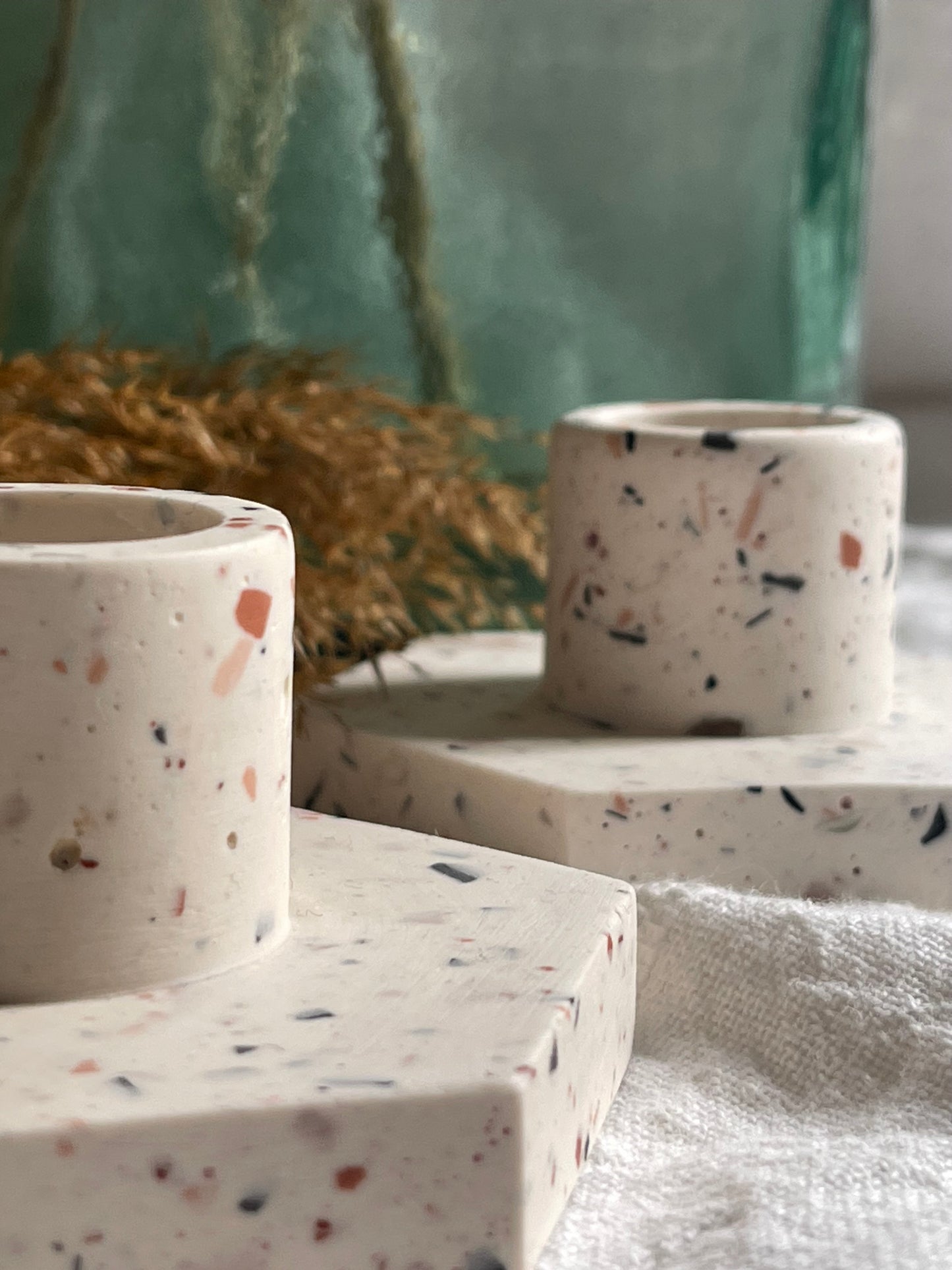 Porte bougie Terrazzo